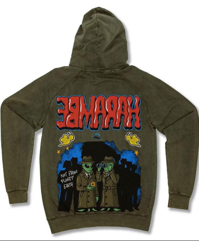 “Not from planet earth”-Olive Green